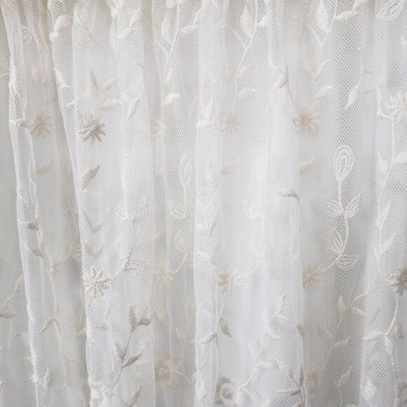 Sundance Juliet Lace Mini Dress Size 2 Ivory Boho Western Festival Lined Zipper - Picture 5 of 12